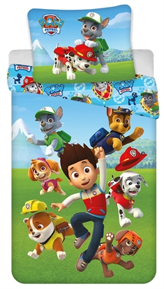 Paw Patrol sengetøj junior 100x140 cm - Paw Patrol sengesæt junior - Top Speed - 2 i 1 - 100% bomuld 